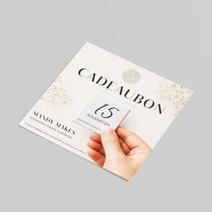 Cadeaubon 15 magneten
