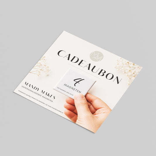 Cadeaubon 4 magneten