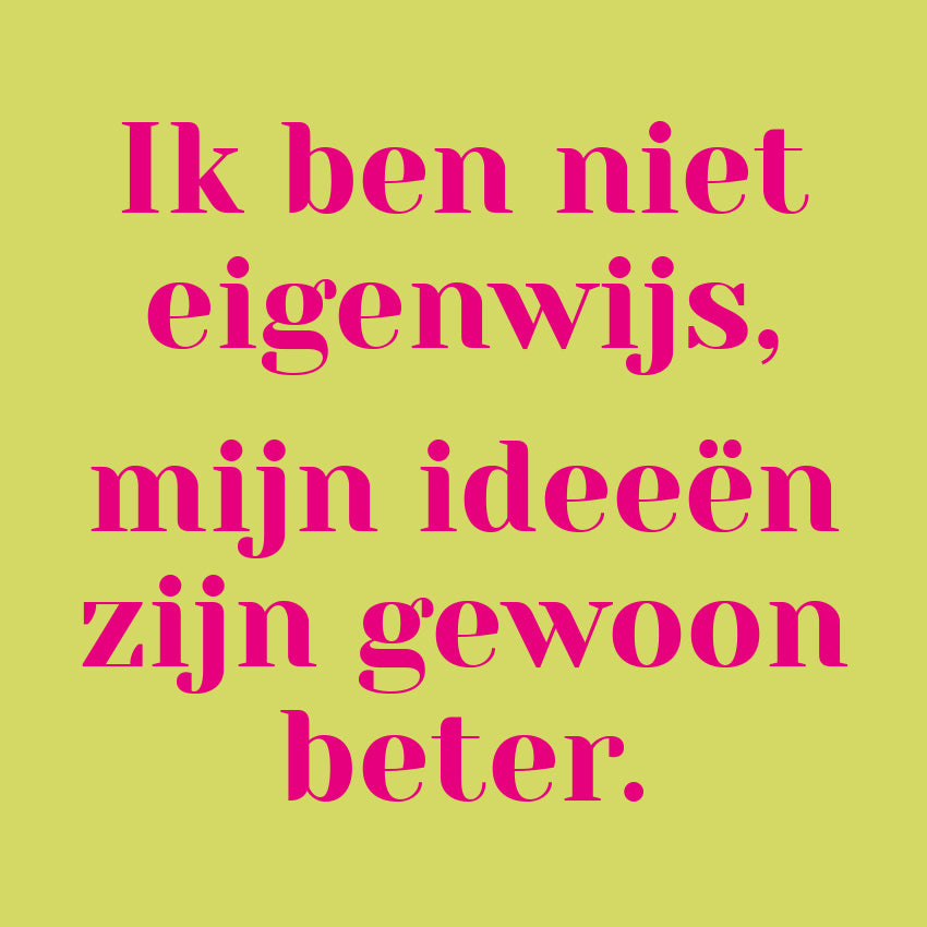 Eigenwijs
